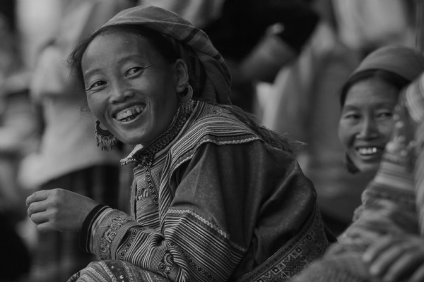 Smile of H'mong lady